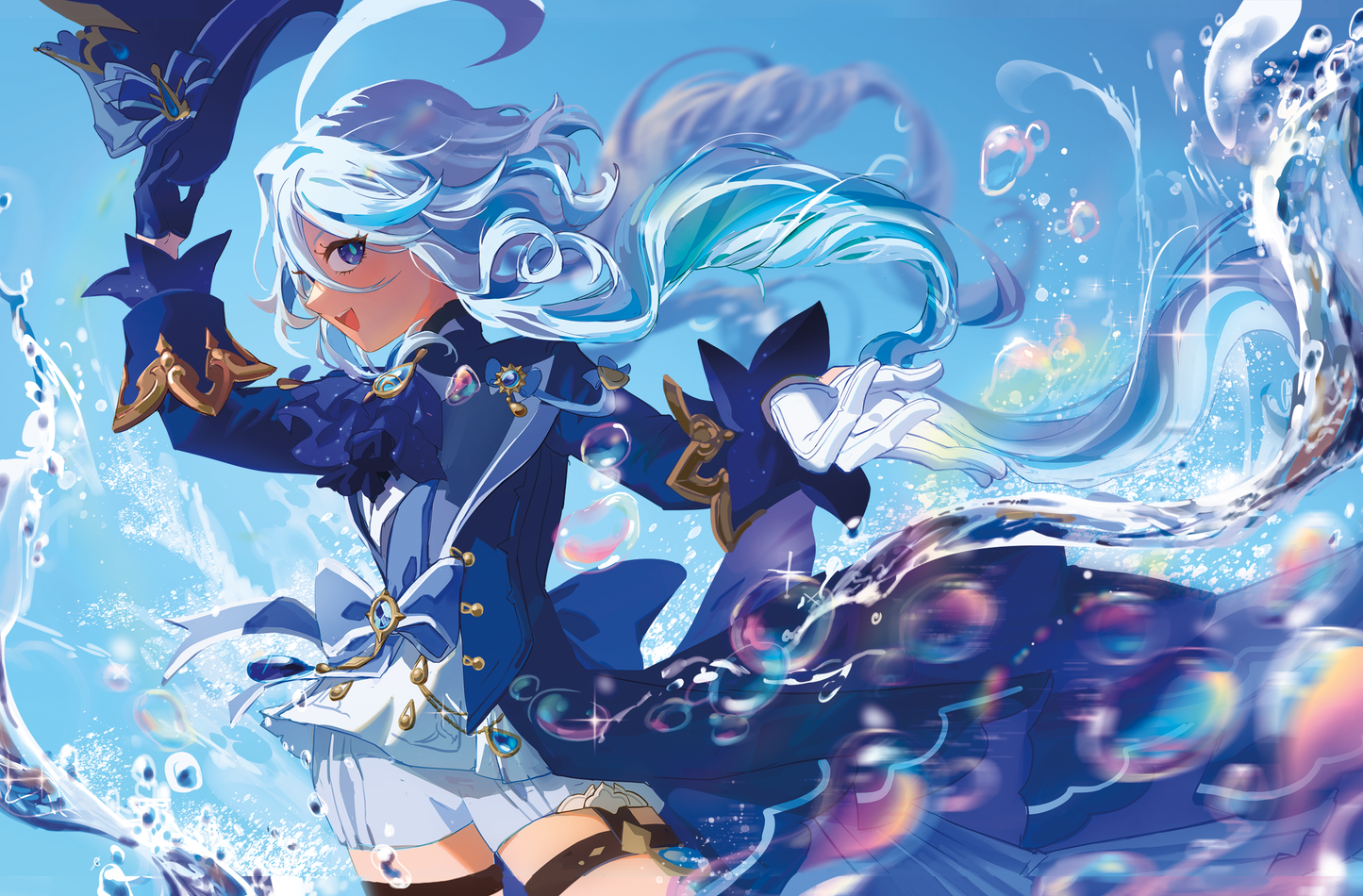 Genshin Impact Furina 5.5''x8.5'' Postcard