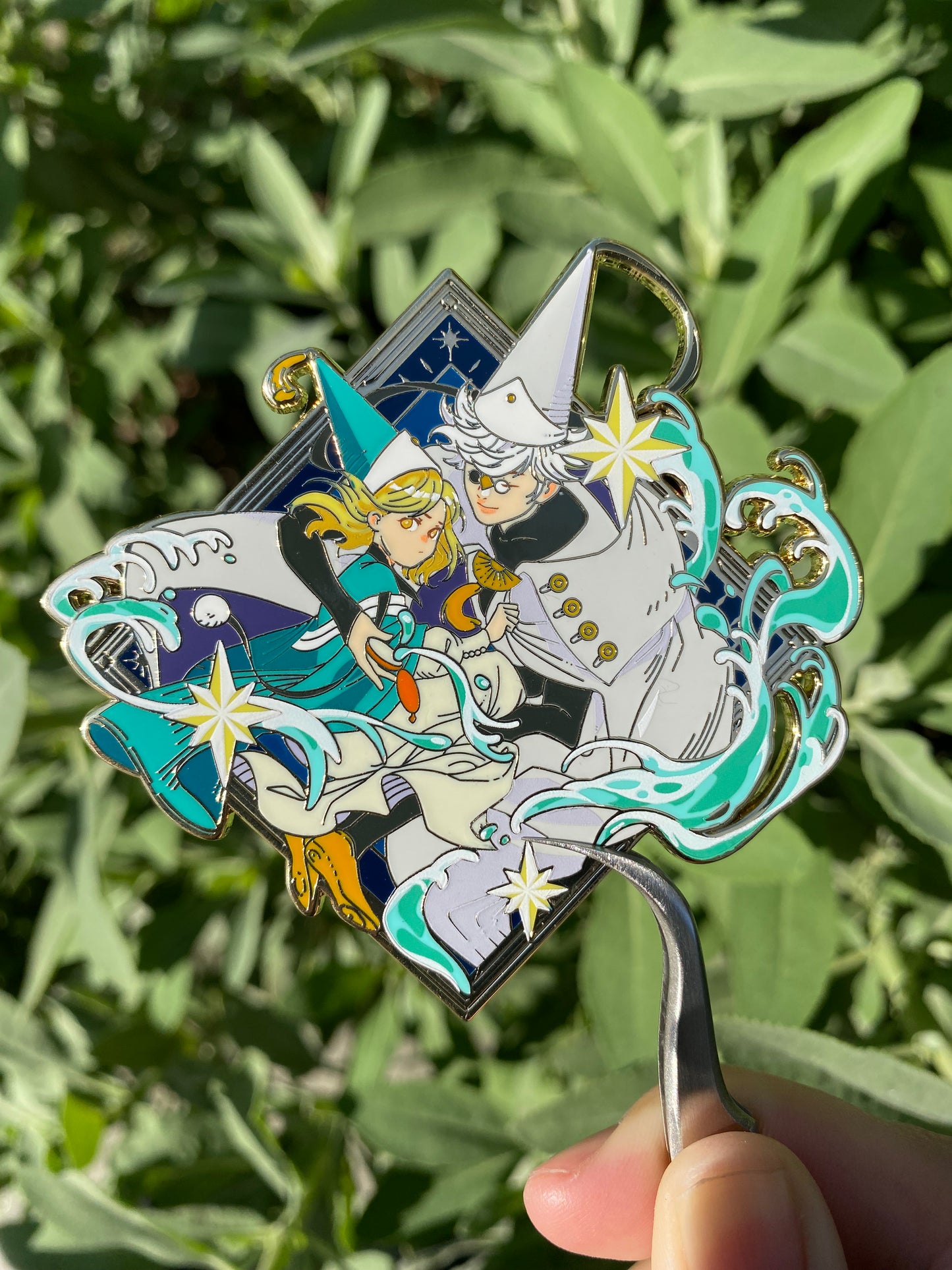 Witch Hat Atelier Coco and Qifrey Enamel Pin