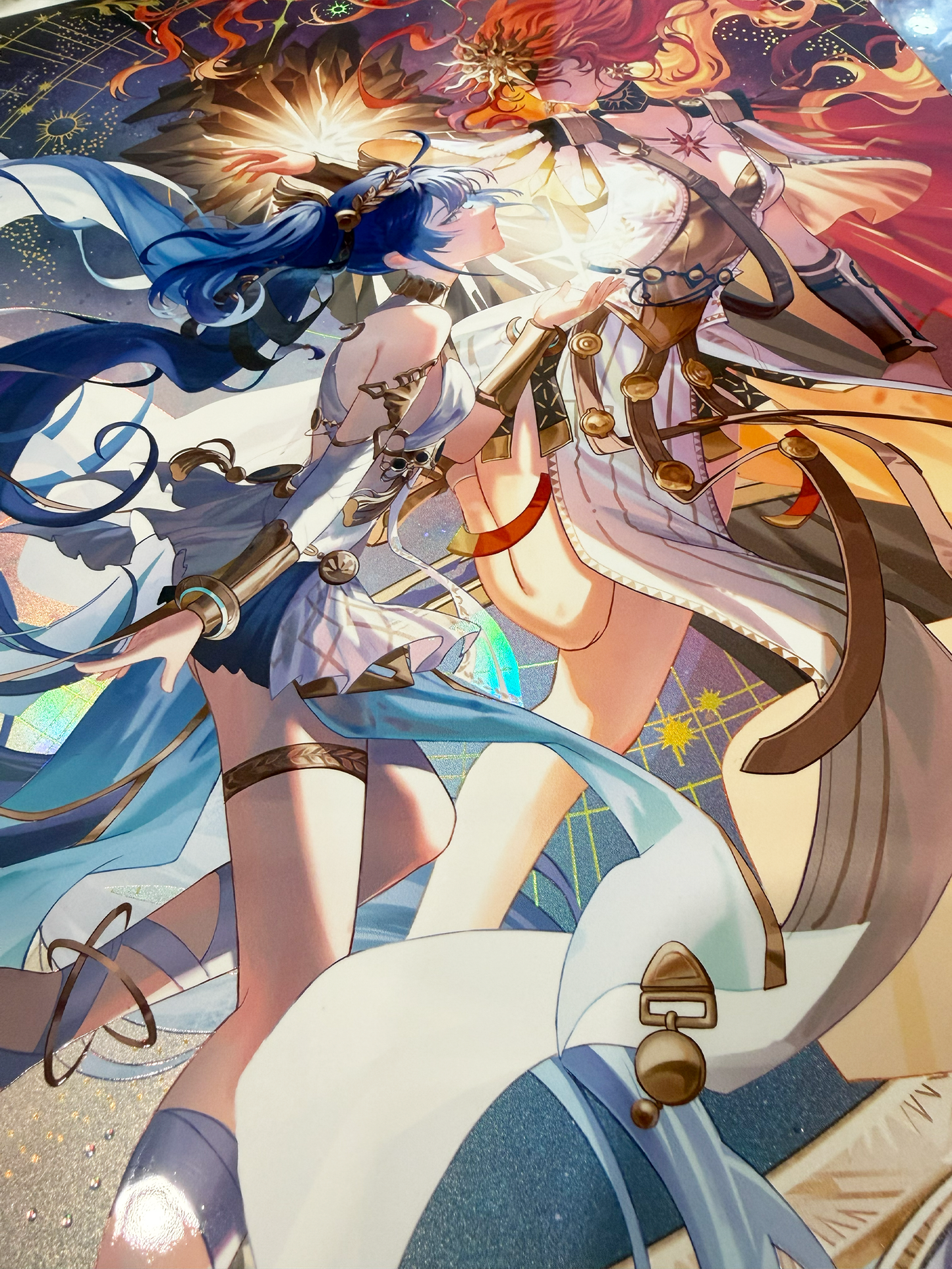 Wuthering Waves Augusta and Iuno 11x17 Gold Foil + Holographic Sheen + UV Spot Gloss Print