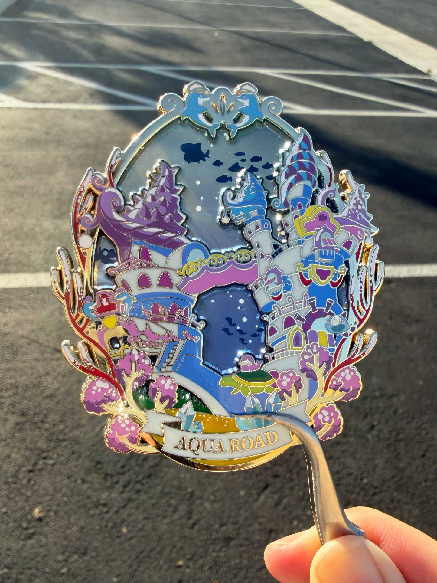 Nostalgic Maplestory Town Stained Glass Enamel Pins