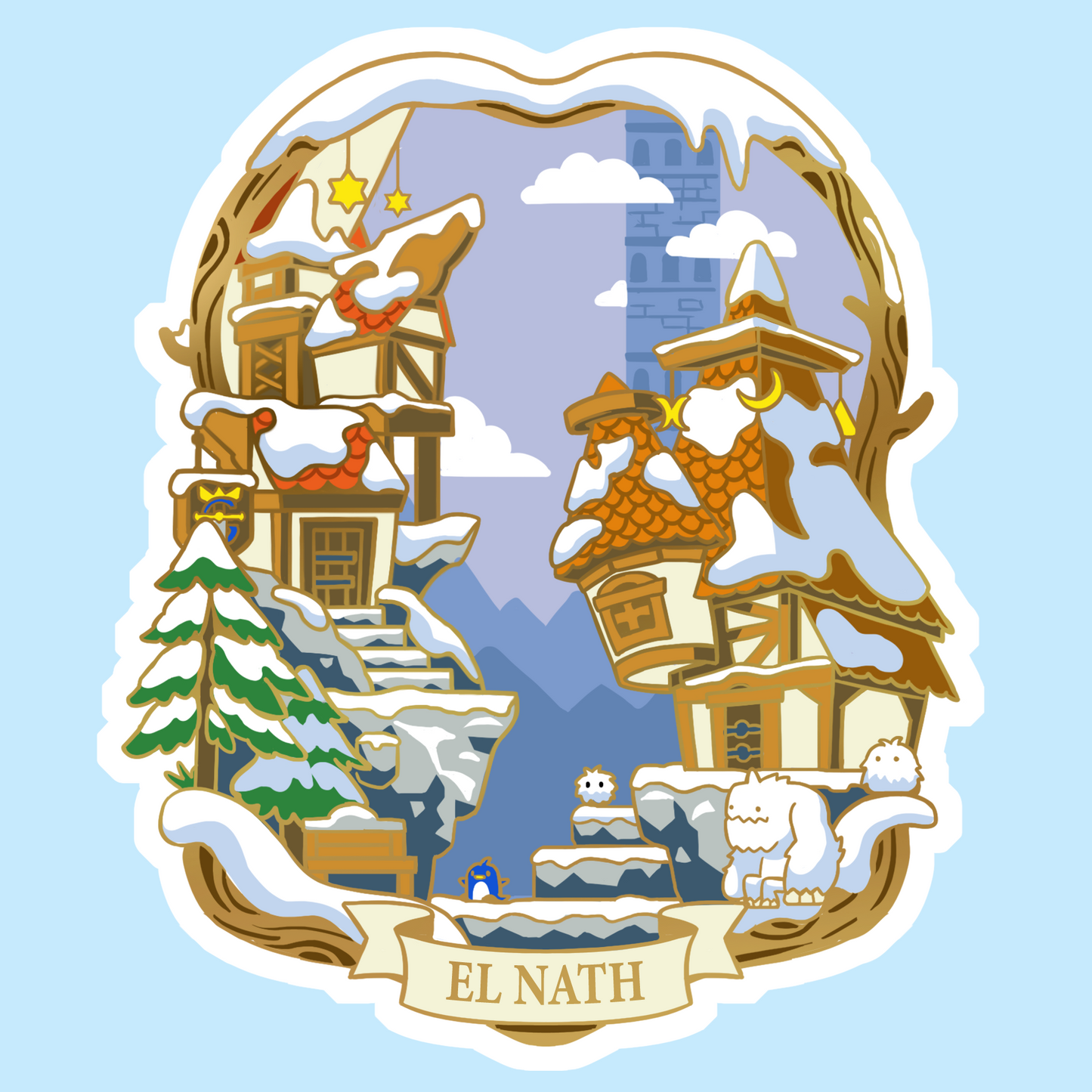 [13 Sticker Set] Maplestory Region Stickers