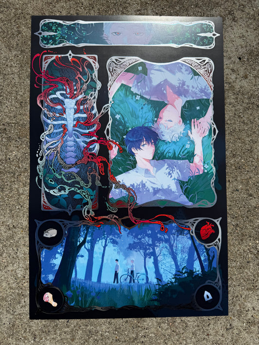 The Summer Hikaru Died Silver Foil Print