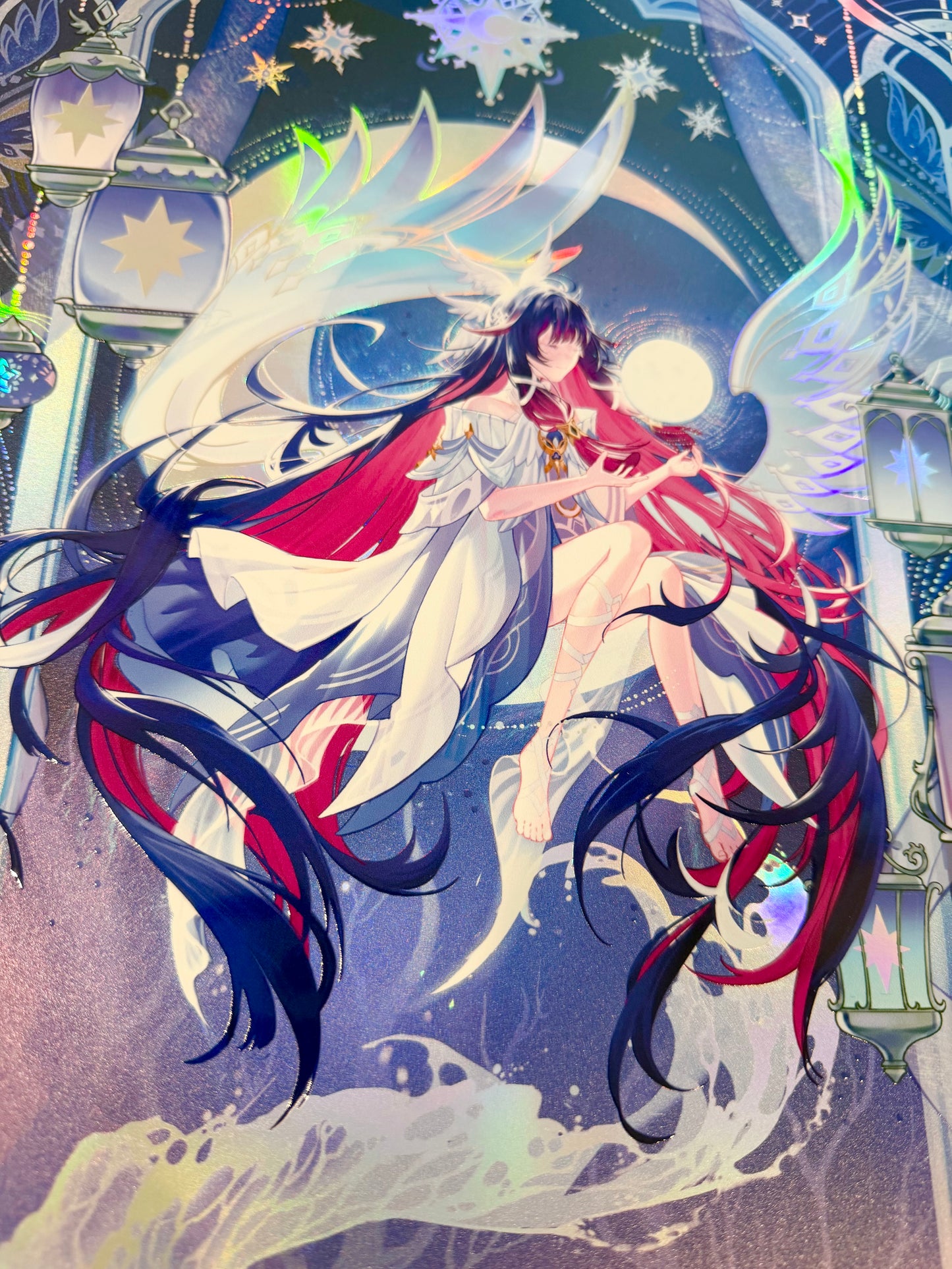 Genshin Impact Columbina 11x17 Holographic Foil + UV Spot Gloss Premium Print