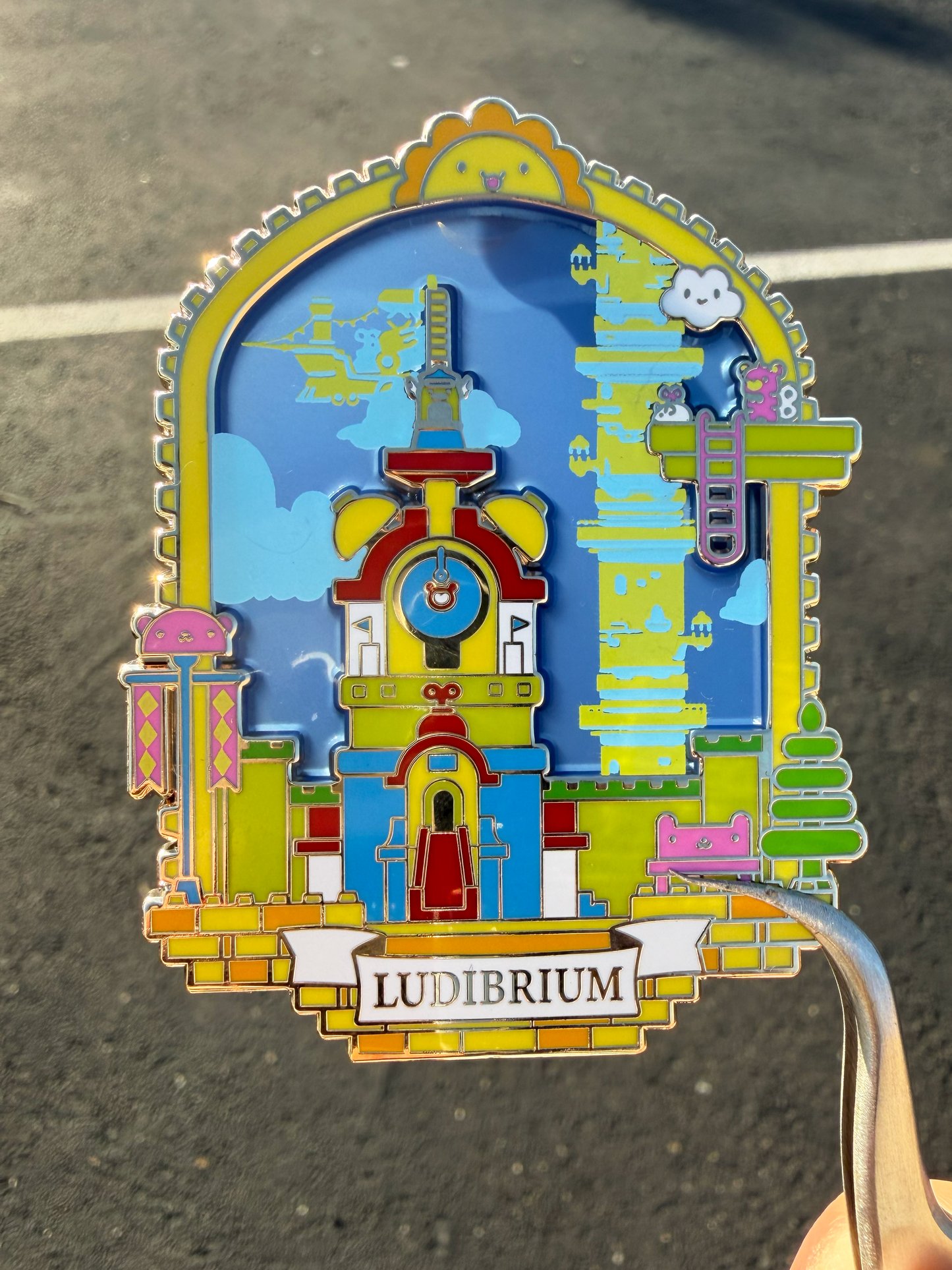 Nostalgic Maplestory Town Stained Glass Enamel Pins