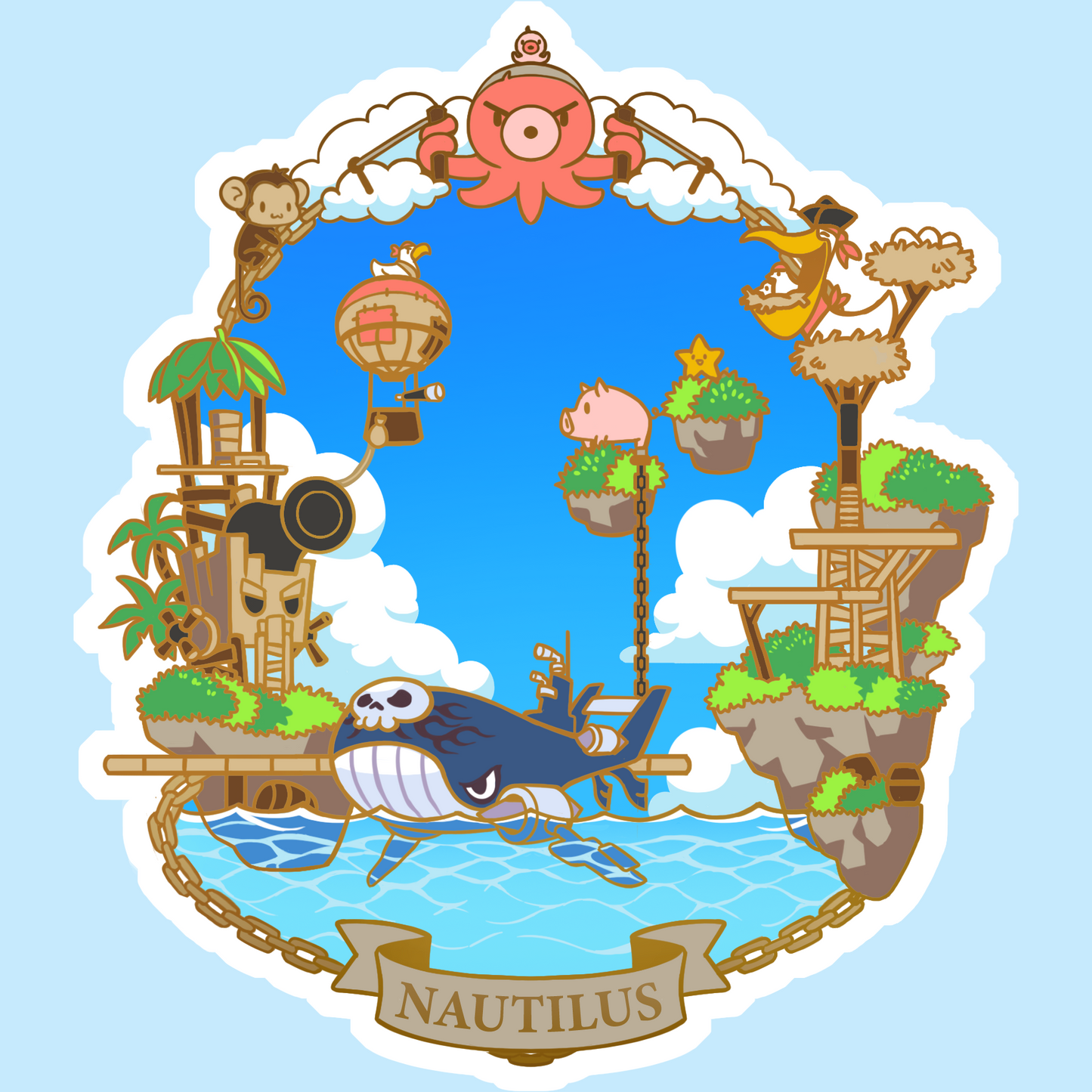 [13 Sticker Set] Maplestory Region Stickers