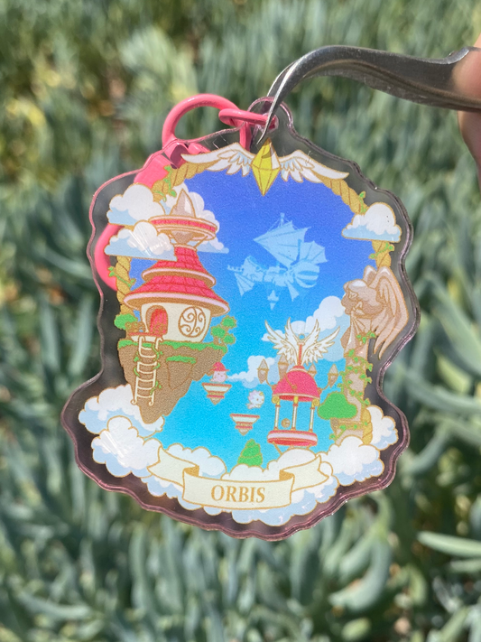 Maplestory 2 inch Orbis Keychain