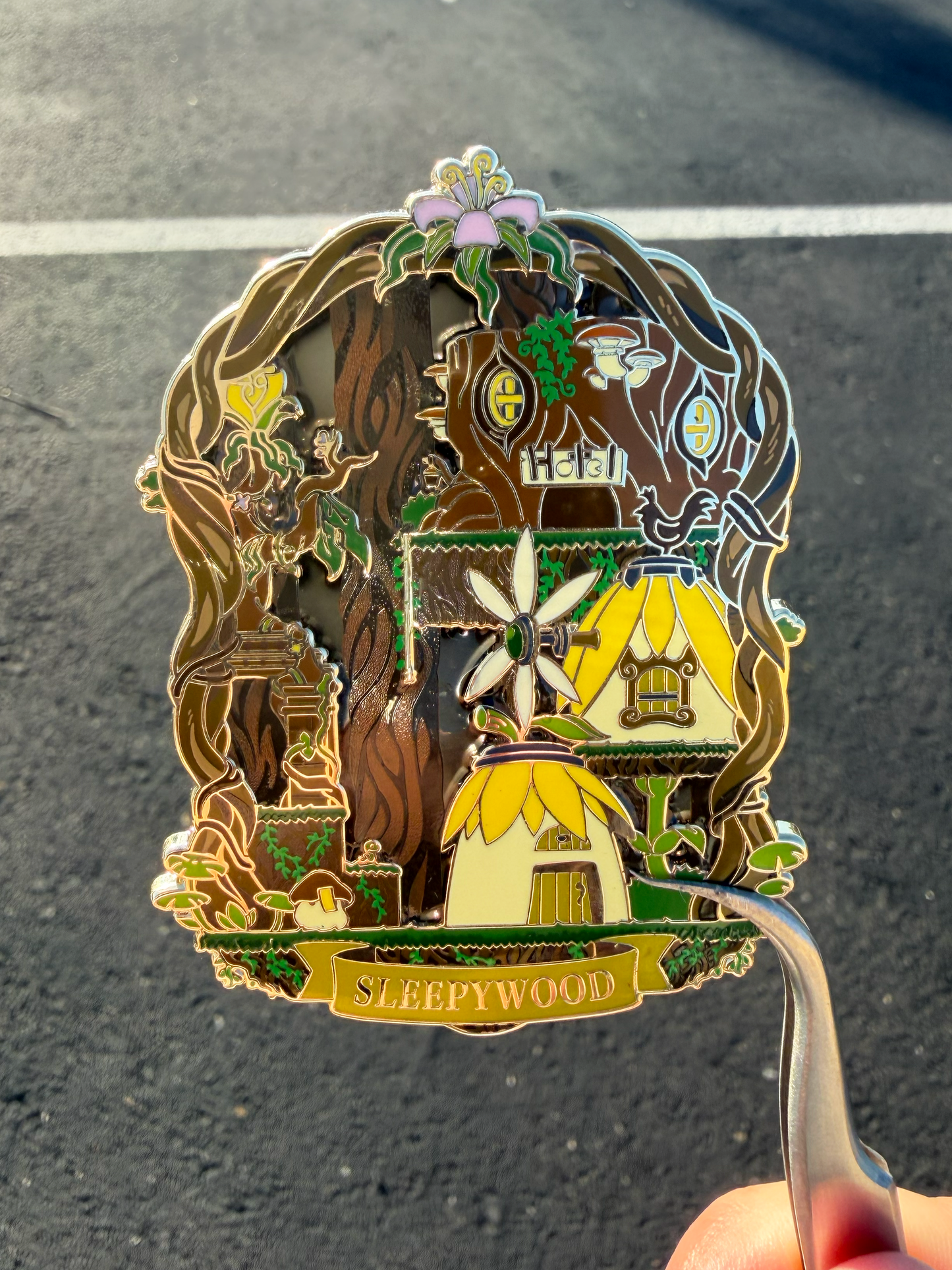 Nostalgic Maplestory Town Stained Glass Enamel Pins