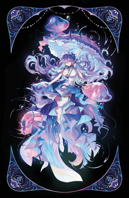 Holographic 11''x17'' Cantarella Wuthering Waves Poster