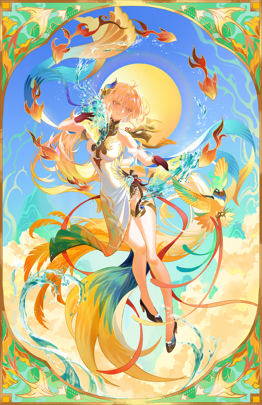 Preorder: Wuthering waves Sui Sui 11x17 Holographic Gold Foil